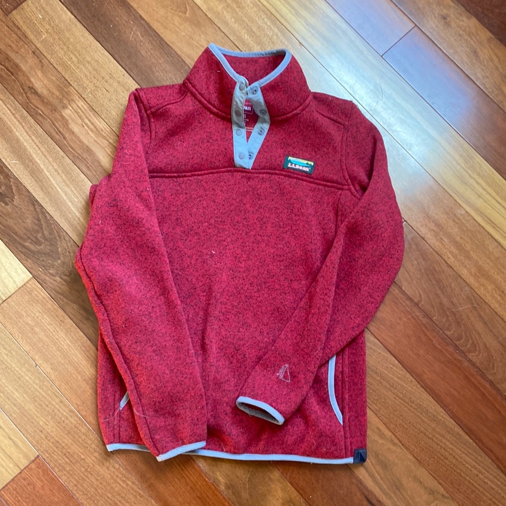 LL Bean Quarter Button Fleece - size xs